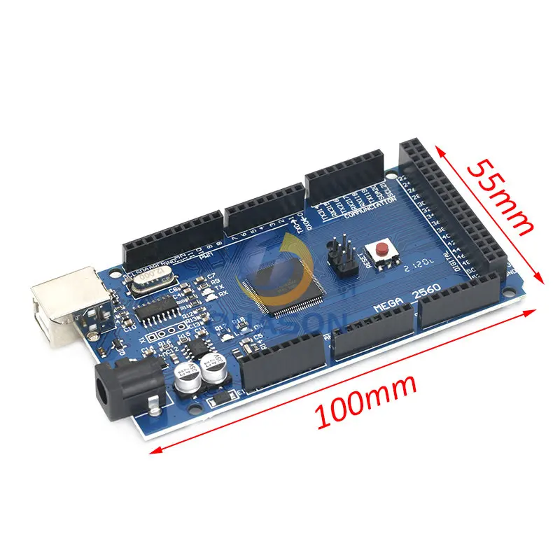 Imagem -03 - Placa para Cabo Usb Mega 2560 r3 Mega2560 Rev3 Atmega256016au Ch340g Compatível com Arduino sem Linha Usb