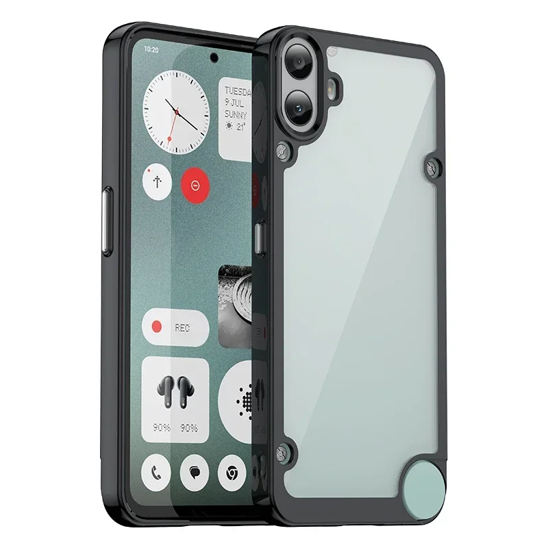 Hybrid Heavy Duty Armor Case für Nothing CMF Phone 1, 6,67 Zoll, TPU-Rahmen, transparente Schutzhülle für Ott-Hülle