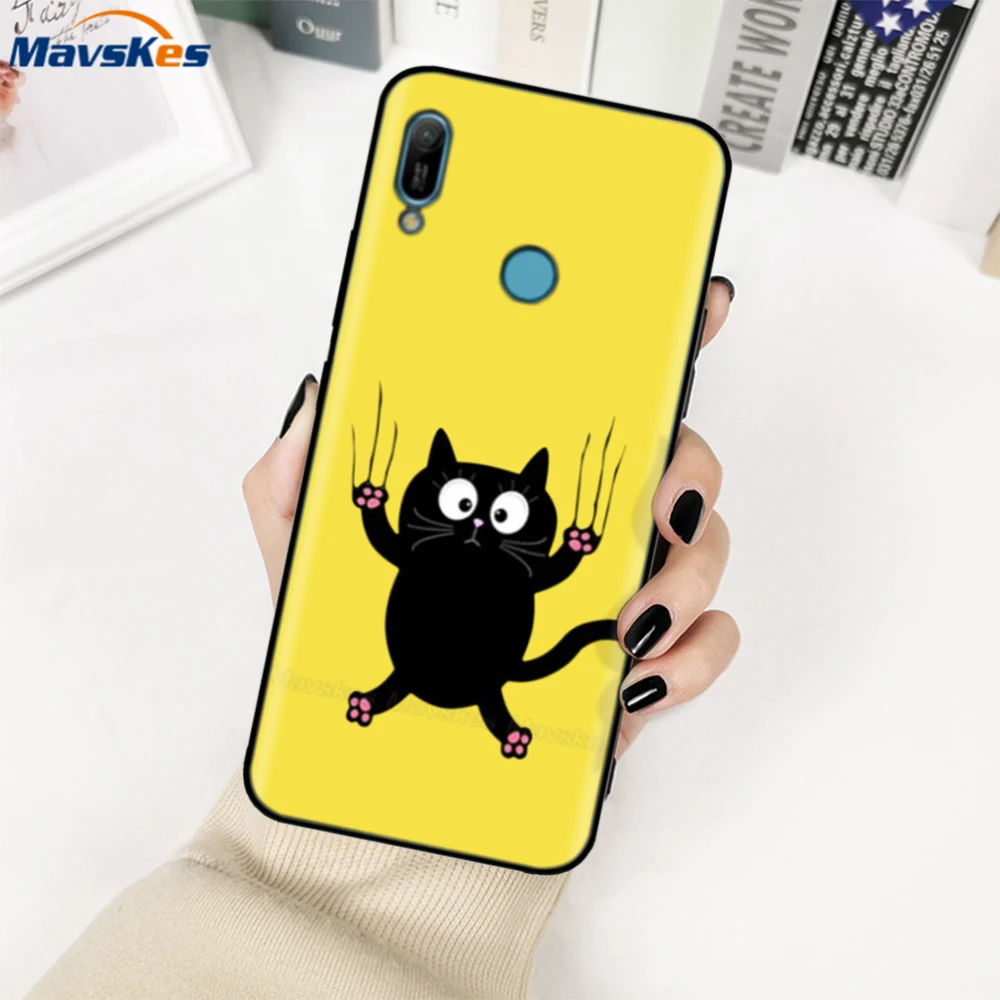 Voor Huawei Y6 2019 Case Zachte Siliconen Bumper Tpu Cover Case Voor Huawei Y6 2019 Y 6 Y6 2019 MRD-LX1 Leuke Telefoon Gevallen Coque