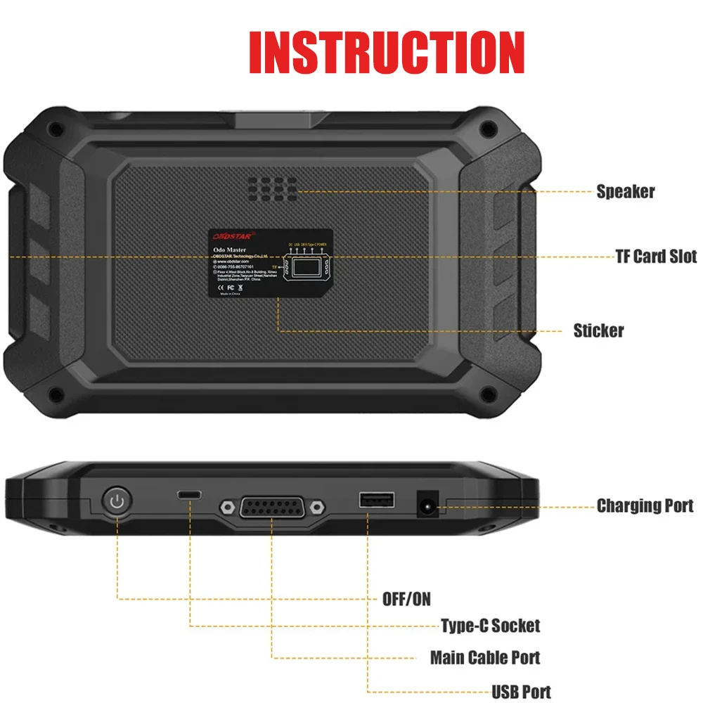 OBDSTAR ODOMASTER Odo Adjustment Cluster Calibration/OBDII and Special Functions Cover More Vehicles Models Get Free FCA Adapter