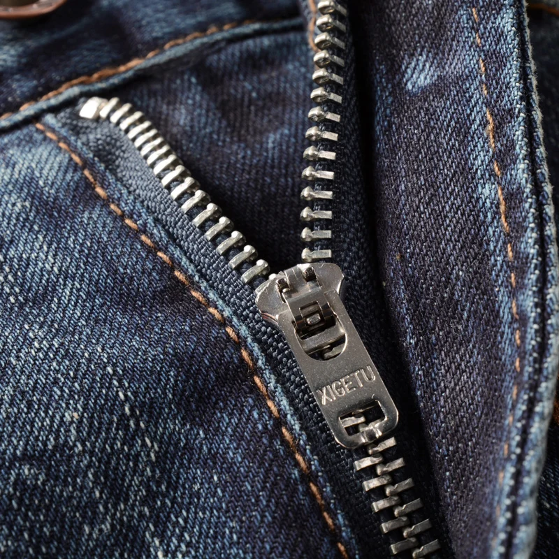 

Fashion Designer Men Jeans High Quality Italian Style Retro Blue Stretch Slim Fit Ripped Jeans Men Vintage Casual Denim Pants