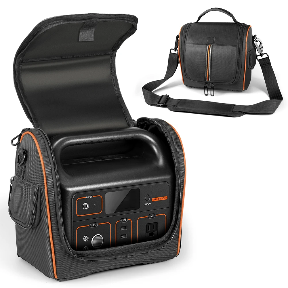 Portable Shoulder Bag Waterproof Outdoor Crossbody Bag Travel Handheld Bag for Jackery Portable Power Station Explorer 500
