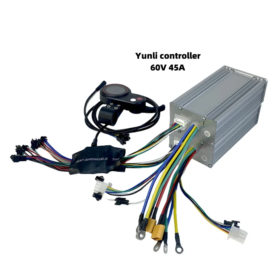 12mosfet Electric Scooter Controller 60V 45A/50A with Display And Accelerator for 60V 6000W 5600W High-Speed Scooters