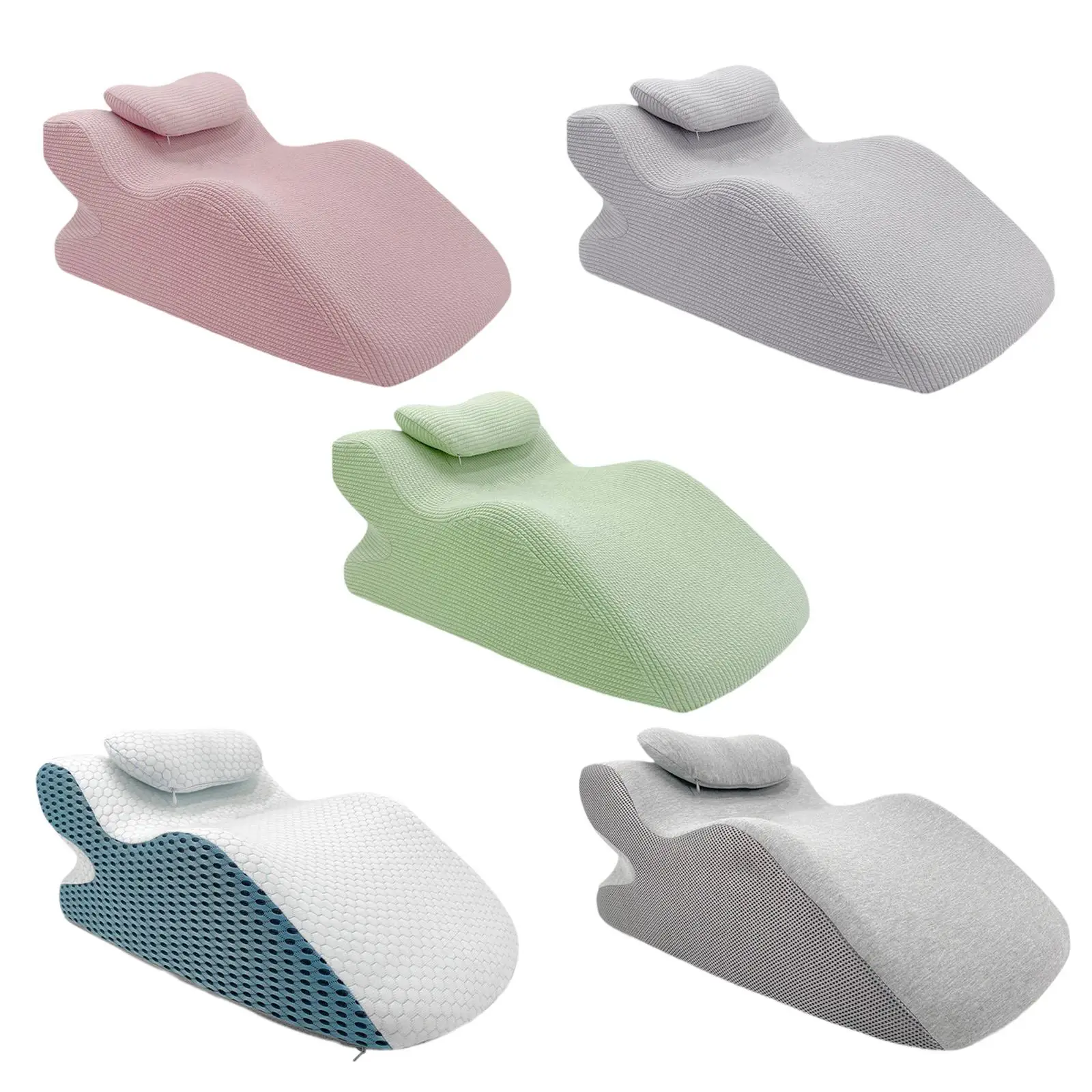 Face Down Pillow Removable Cover Bed Wedge Cushion for Sleeping Relaxing