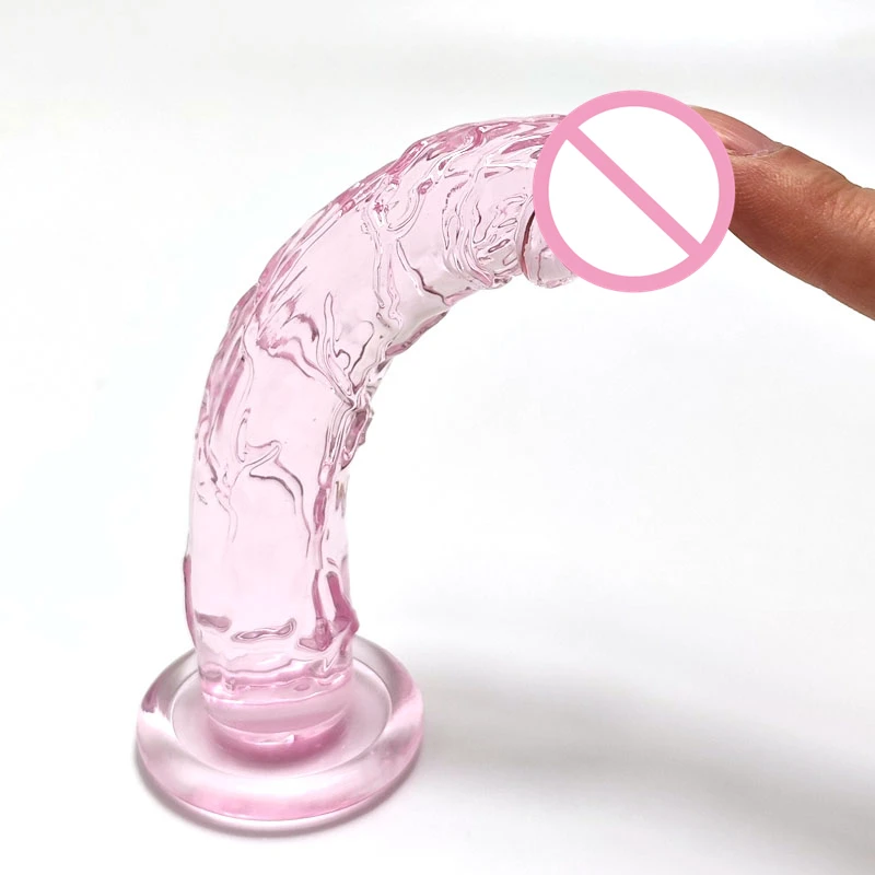Realistic Dildo Masturbator Anal Toys For Women Crystal Dildo Suction Cup Penis Female Sex Toys G-Spot Erotic Toy for Adults 18