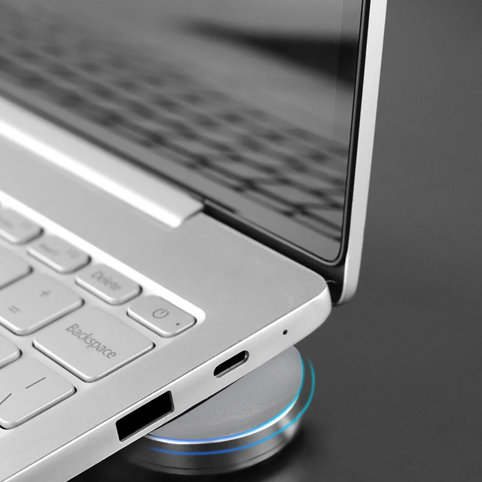 2Pcs Laptop Stand Aluminum Anti-Slip Mini Heightening Support Bracket Desktop Cooling Holder Cable Management Portable