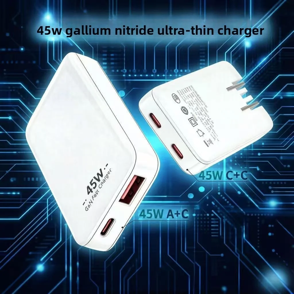 Ultra Thin 45W GaN Travel Charger Quick Charge 4.0 PD3.0 PPS Portable Type C Charger For iPhone Samsung Macbook Laptop view 6