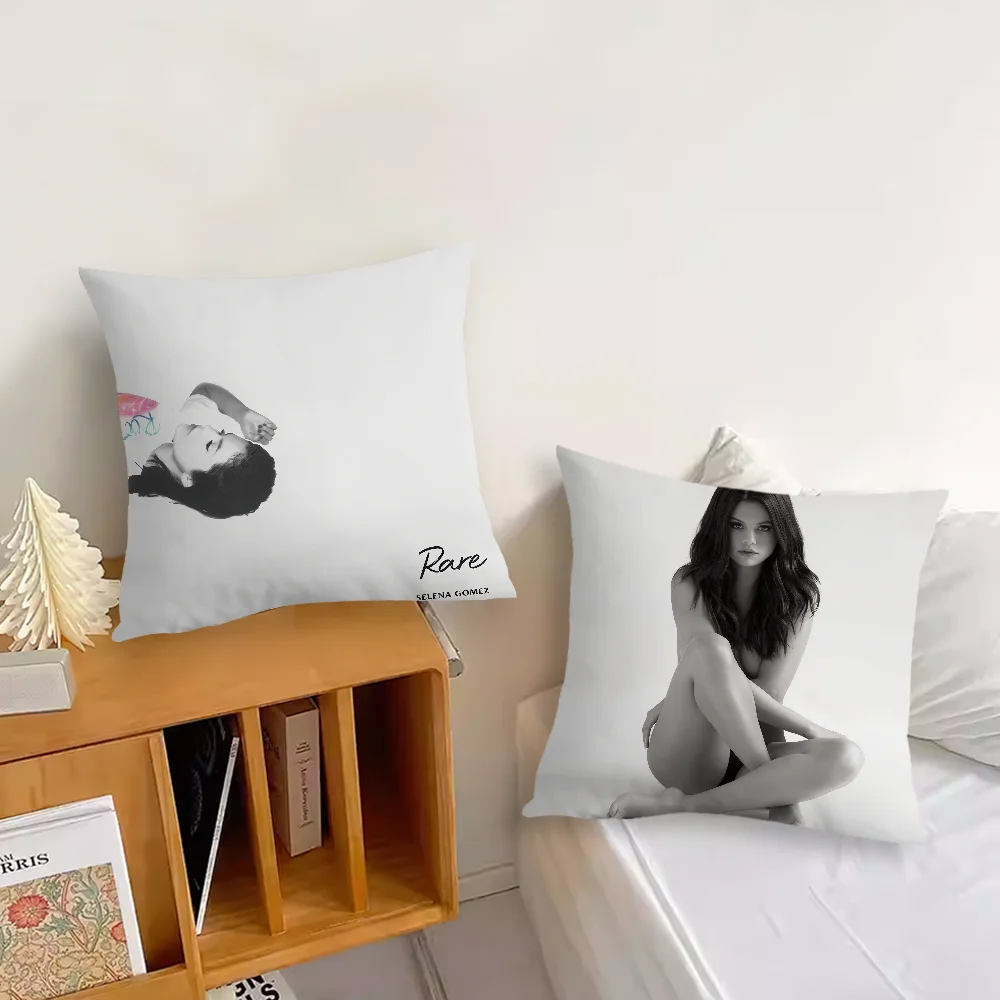 Singer S-Selena Gomez Pillow Case Living Room Headboard Bedroom Office Cushion Cushion Sofa Nap Time