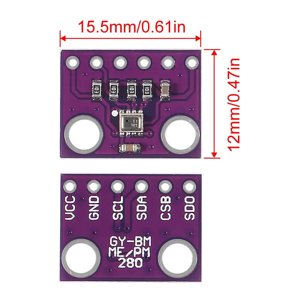 BMP280 3.3V High Precision Atmospheric Pressure Sensor Module Digital Barometric Pressure Sensor GY-BMP280-3.3