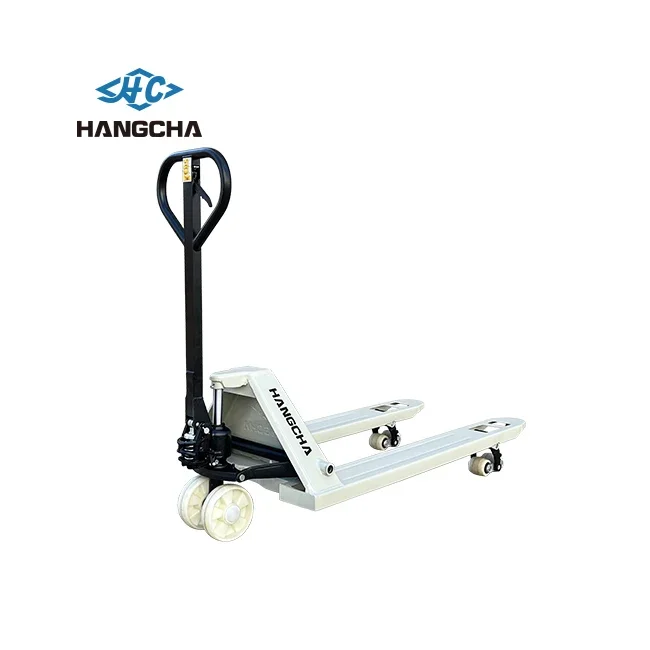 Carrello per pallet manuale da 2,5 tonnellate con carrello elevatore manuale idraulico Hangcha con prezzo di fabbrica