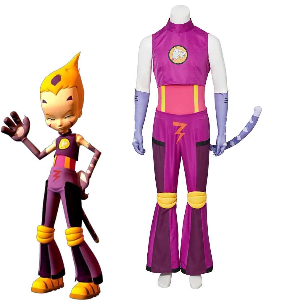 

Odd Della Robbia Cosplay Anime Code Lyoko for Men Fancy Battle Uniform Full Set Halloween Carnival Party Comic Con Streetwear