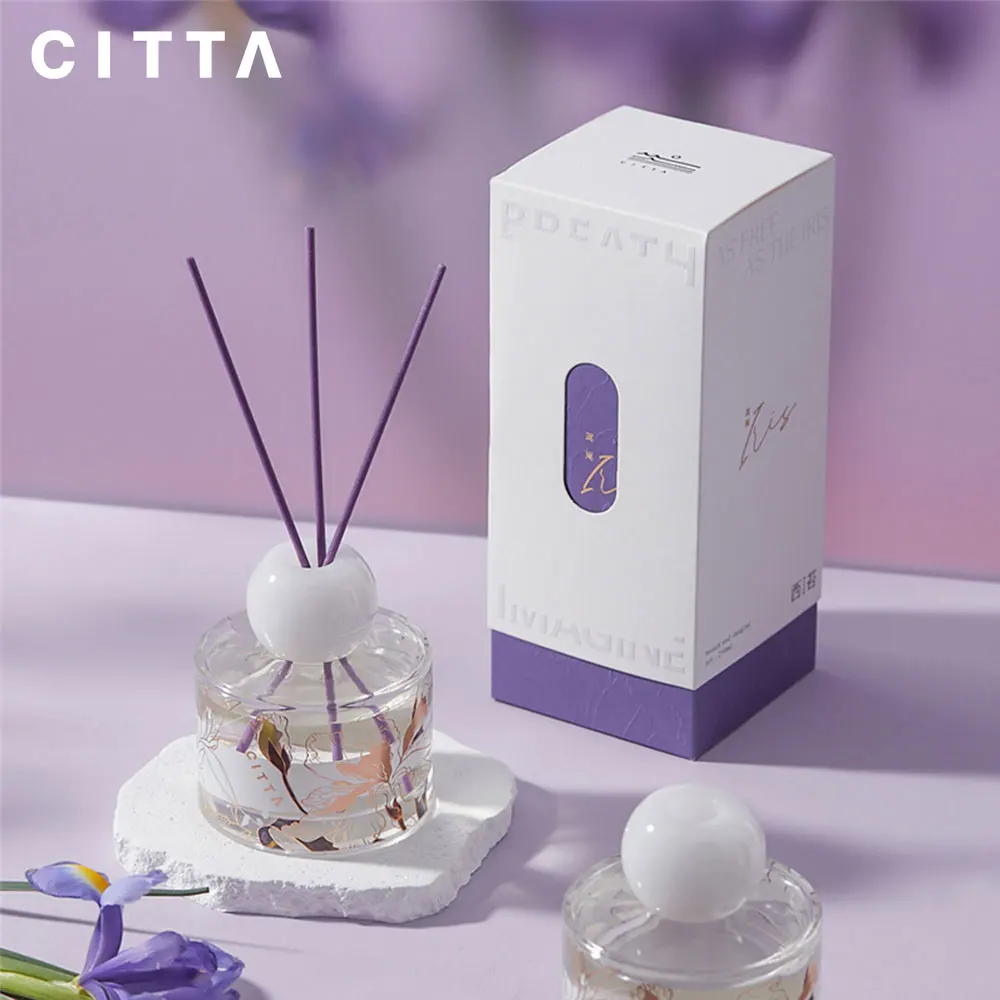 CITTA 1 Pack Reed Diffuser Set,8.4oz(250ml) Home &Office Decor Aromatherapy Diffuser Oil Gift Box for Birthday Valentine Present