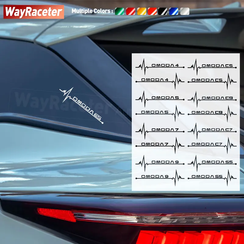 2 Pcs/Set Creative Trunk Fender Bumper Car Window Sticker Vinyl Decal For Chery Omoda 5 C5 E5 S5 2025 7 C7 4 9 C9 2026