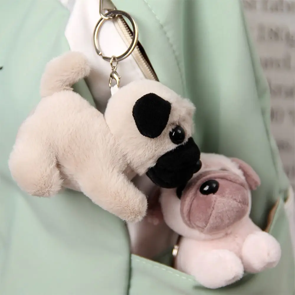 Fashion Plush Keychain Shar Pei Dog Plush Keychain Plush Toys Gift Keyring Doll Pendant Kawaii Bag Ornaments Stuffed Doll