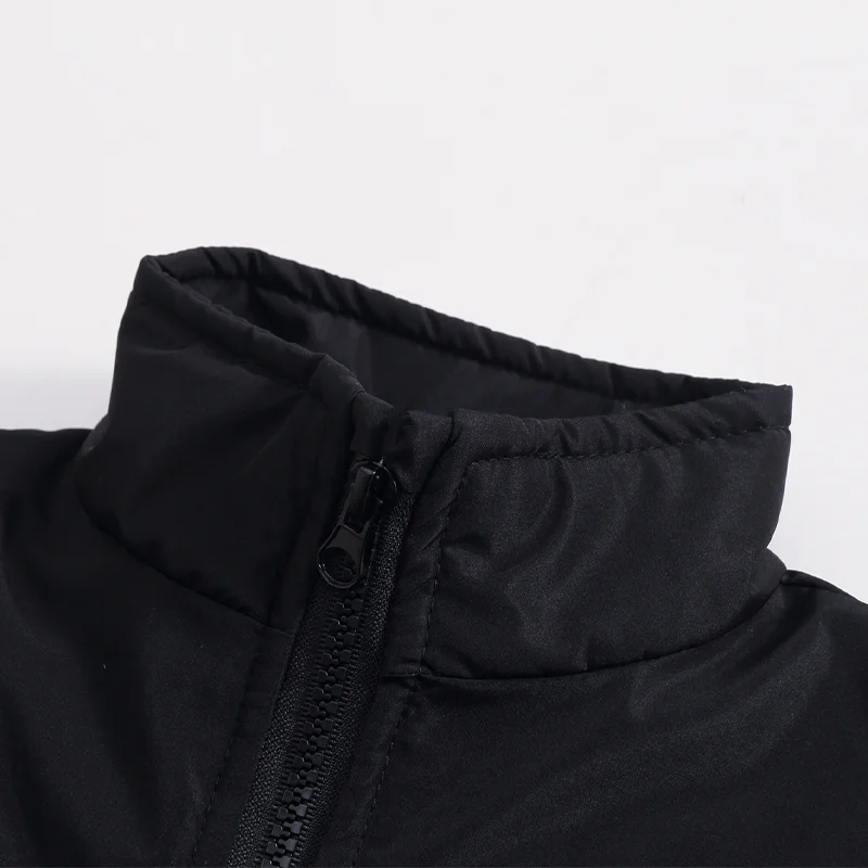 Herbst-Winter-Mode Jungenweste Einfarbig Dick Warm Stehkragen Reißverschluss-Weste Für 3-10 Jahre Alte Kinder Baumwoll-Daunenjacke – Detail 11