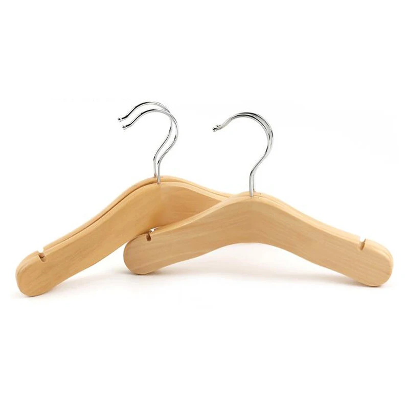 Baby hangers for clothes non slip natural friendly wooden Children Kids dress clothes coat rack for closet baby kledinghanger