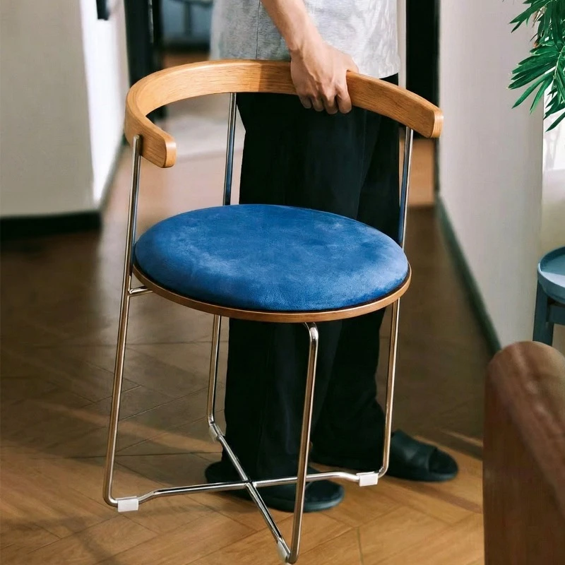 Modern Folding Chair Simple Home Leisure Back Chair Restaurant Leisure Chair