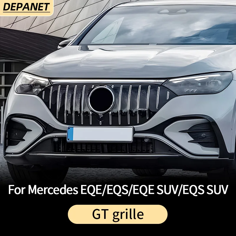 Grill Mesh Grille for Mercedes EQE w295 w294 SUV EQS W297 w296 SUV 2022 2023 2024 350 450 580+ exterior accessories