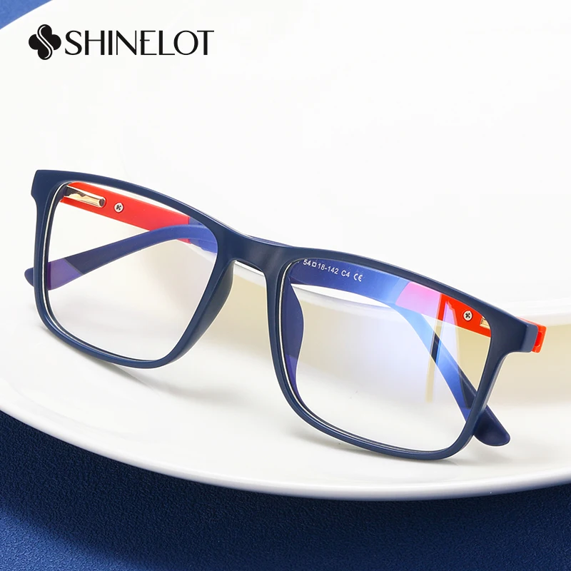 

81121 Hot Sale Men Rectangle Eyeglasses Frame Male Eye Protection Concise Style Glasses Boyfriend Gift Eyewear