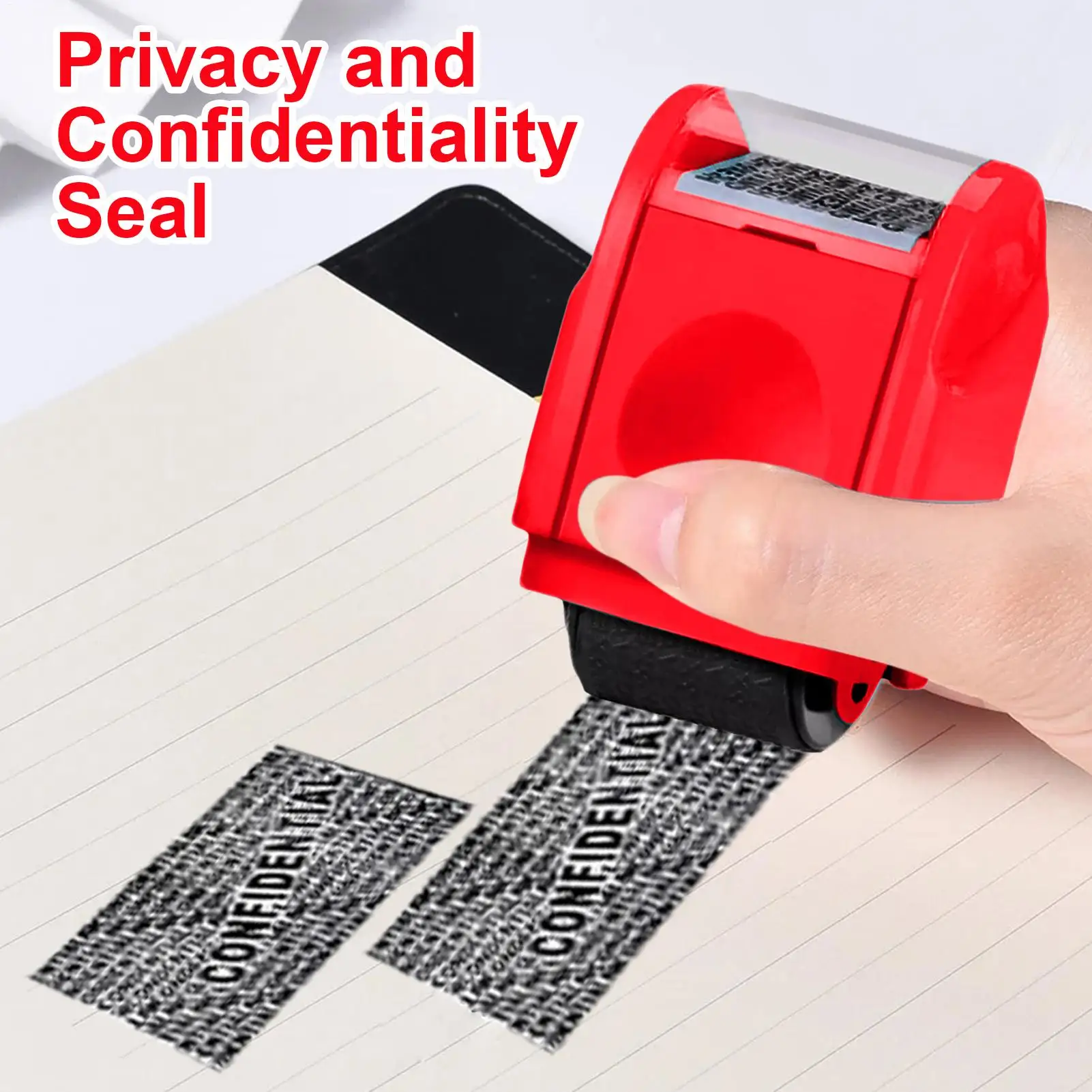 Guard Your ID Stamp Roller Address And ID Blocker Anti-Theft Confidential Roller Stamp For Mailing Writing Documents Washing