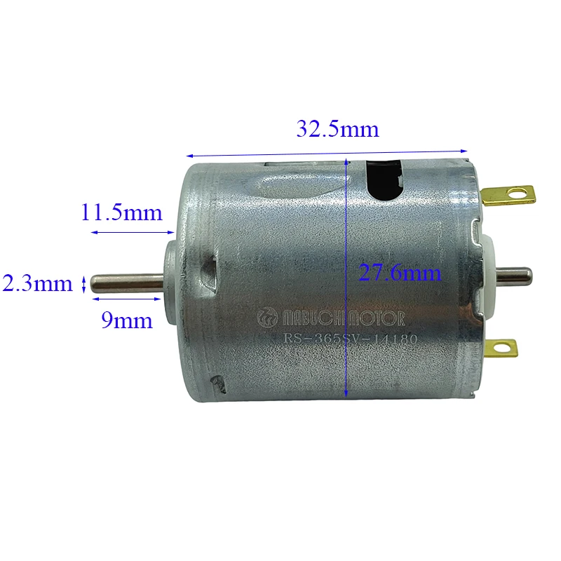 

MABUCHI RS-365SV-1418 Micro 365 Electric Motor DC 24V 10500RPM High Speed Carbon Brush Mini 28mm Motor DIY Hair Drier