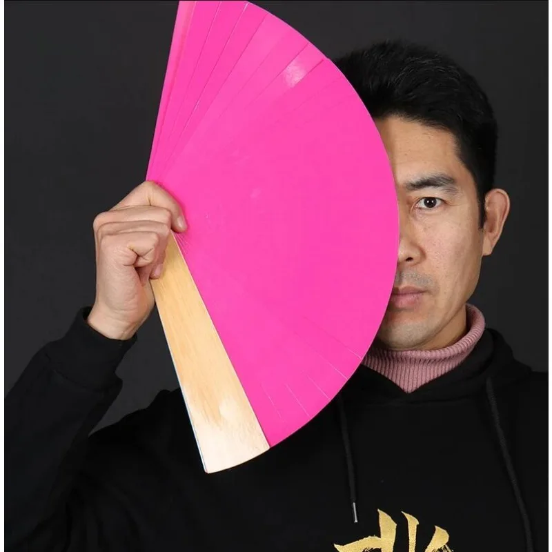 พัดมายากลสี่สี เปลี่ยนสีได้ ของเล่นตลกสำหรับการแสดงบนเวทีและงานปาร์ตี้ อุปกรณ์สร้างภาพลวงตาสำหรับนักมายากล โชว์มายากลตลก