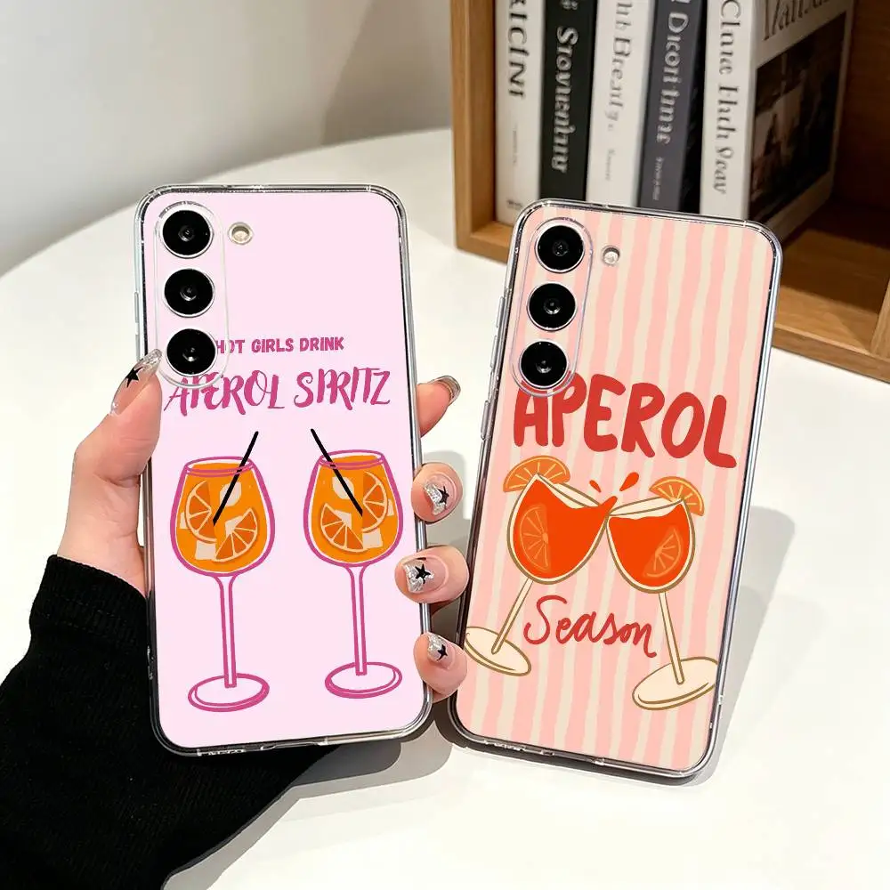 Aperol -Funny Spritz   Clear Phone Case for Samsung Galaxy A71, A70, A40,A52, A51, A30