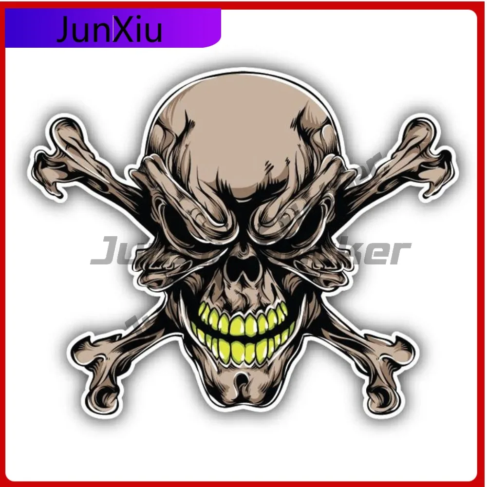 

Tattoo Camouflage Skull Car Vinyl Sticker Anti Scratch Exterior Decal Bumper Laptop Rv Camper Windows Stickers For Rv Car Decor