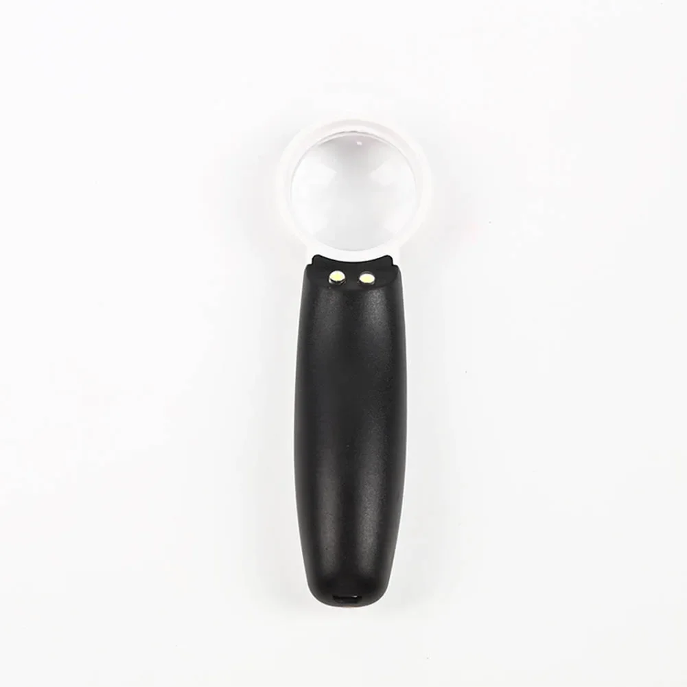 USB Rechargeable Handheld Magnifying Glass Portable Mini Reading Magnifiers with LED light  Jewelry Jade Identification