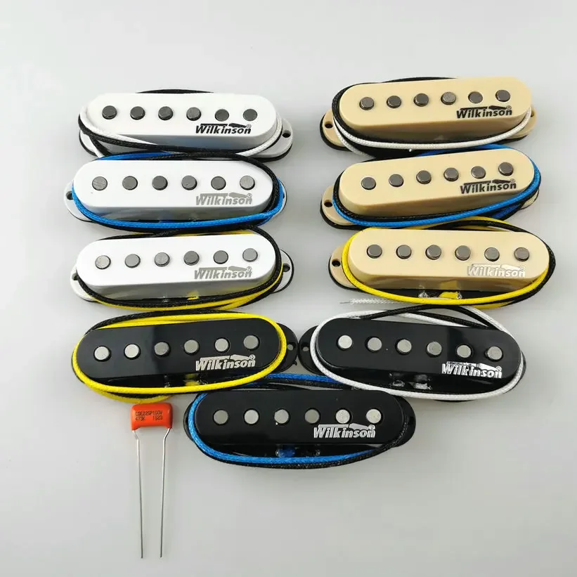 Guitar Parts Apply to  Guitar + Orange 473 100 capacitor Wilkinson WVS Ainico5 Single coil 60's style Electric Guitar Pickups