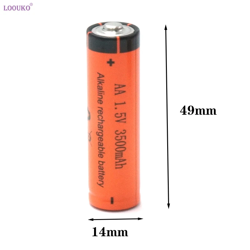 AA battery 1.5V 3500mAh AA rechargeable battery Ni-MH Alkaline Battery for clock wireless keyboard and mouse TV  remote control