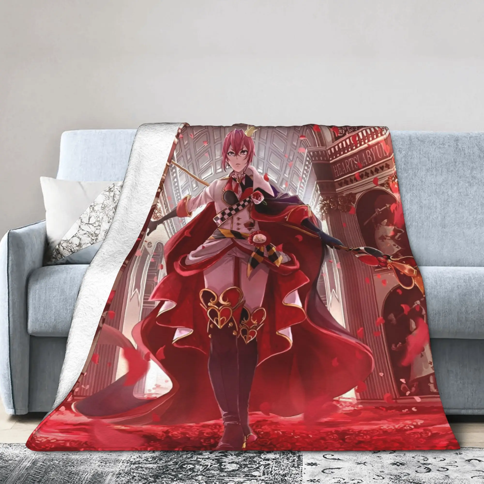 Twisted-Wonderland the Animation Anime Blanket Fleece  Comfortable Ultra-Soft Throw Blanket for Bed Rug Piece
