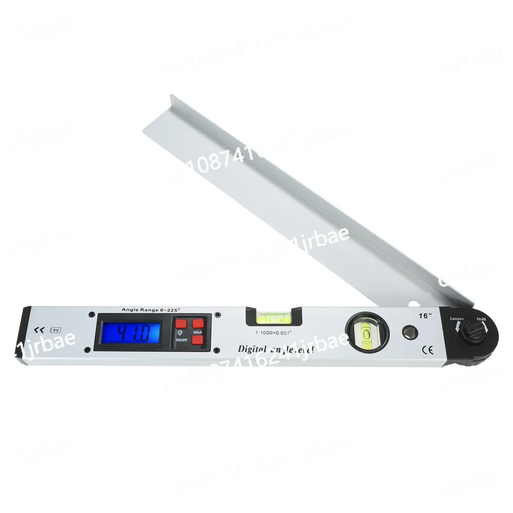 0-225° LCD Digital Protractor Spirit Level Angle Finder Gauge Meter 400mm Electronic Measurement Tool Black Or Silver