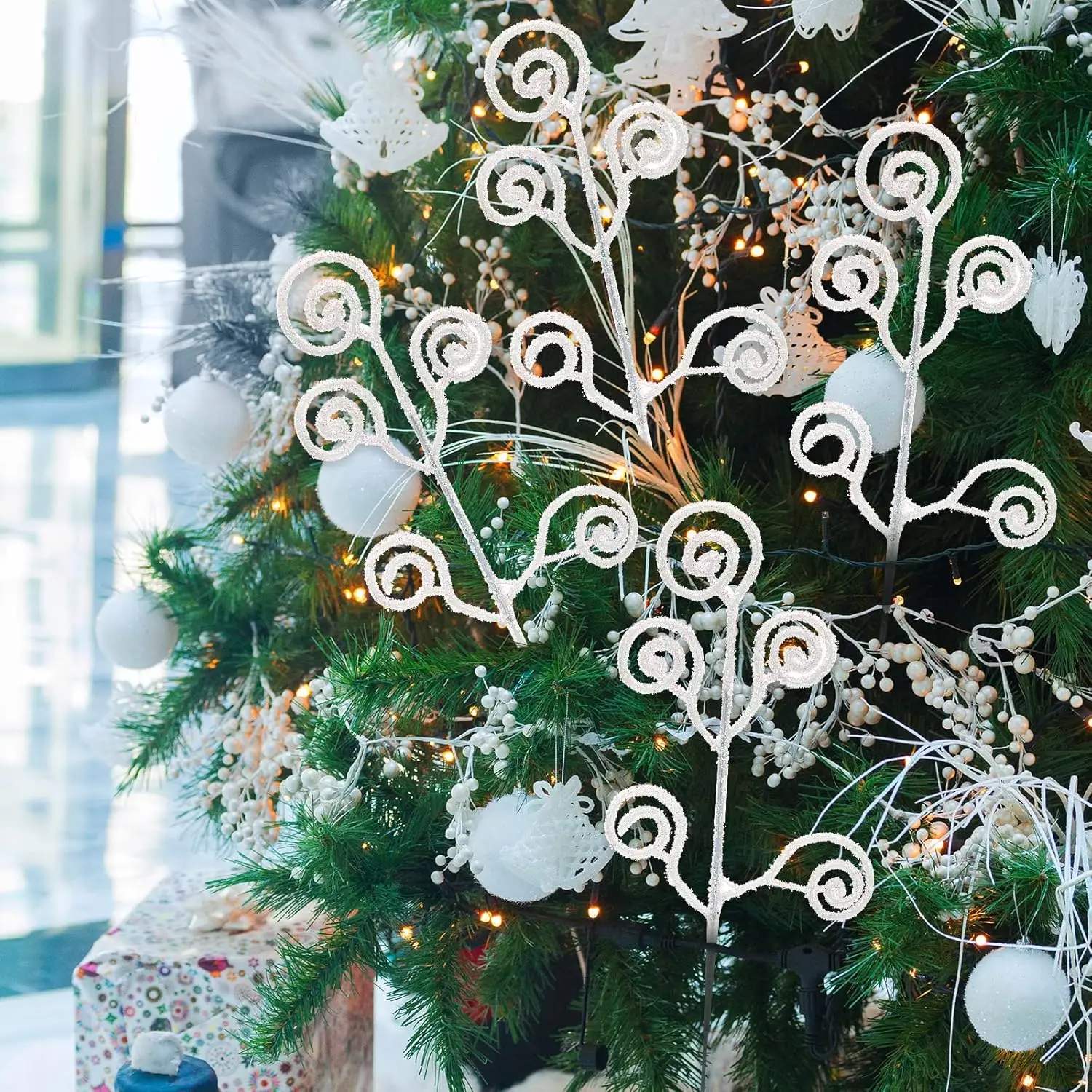 5/10 stücke Künstliche Pflanzen Neue Jahr Weihnachten Kiefer Girlande Kranz Hause Dekorationen Hochzeit Im Freien Garten Party DIY Geschenk box – Detail 16