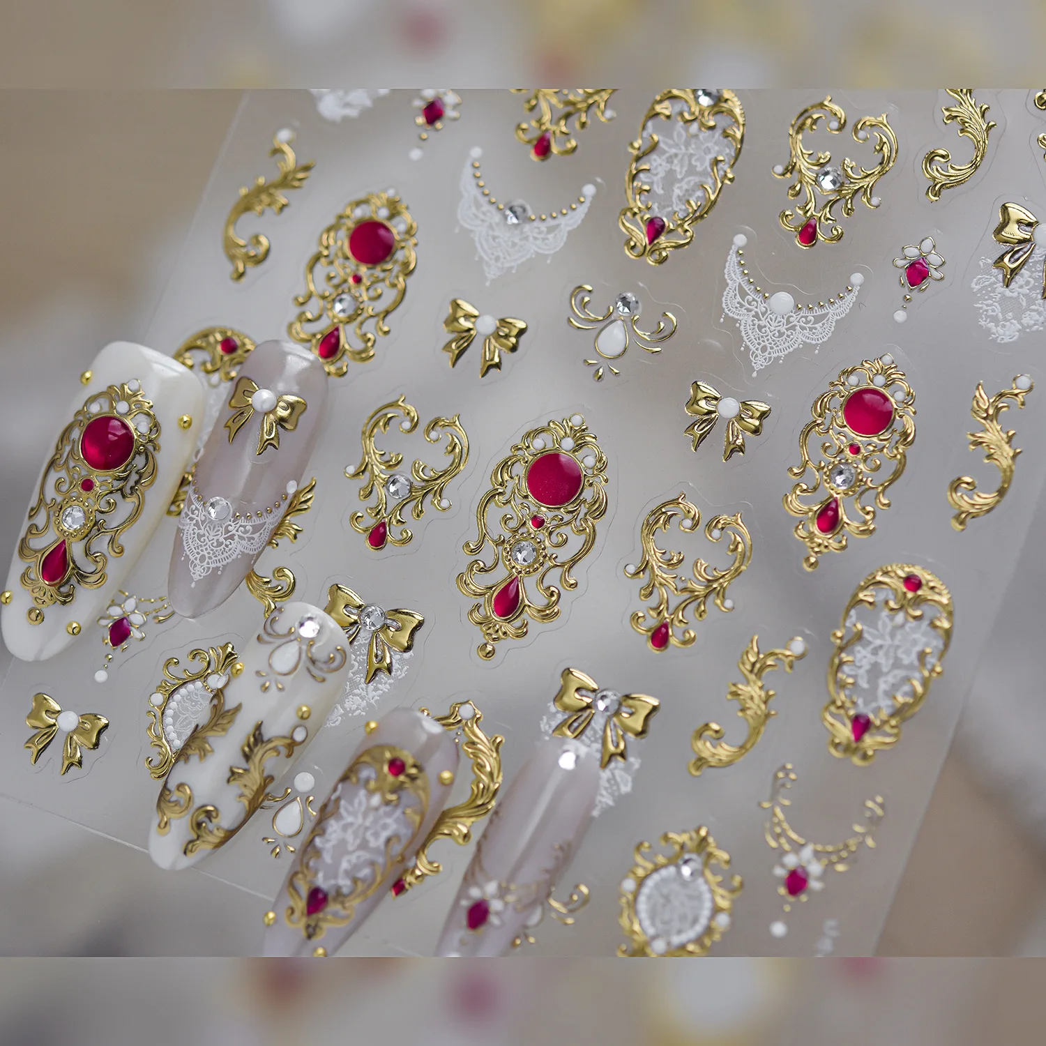 Nail Art - Vintage And Exquisite Barlot Style Pattern