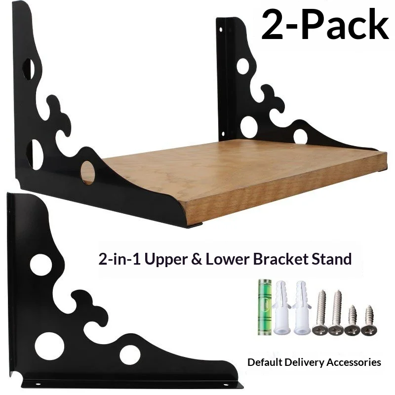 Stainless Steel Triangular Bracket Wall-Mounted Load-Bearing Shelf Board Wooden Wall Shelf Bracket Support