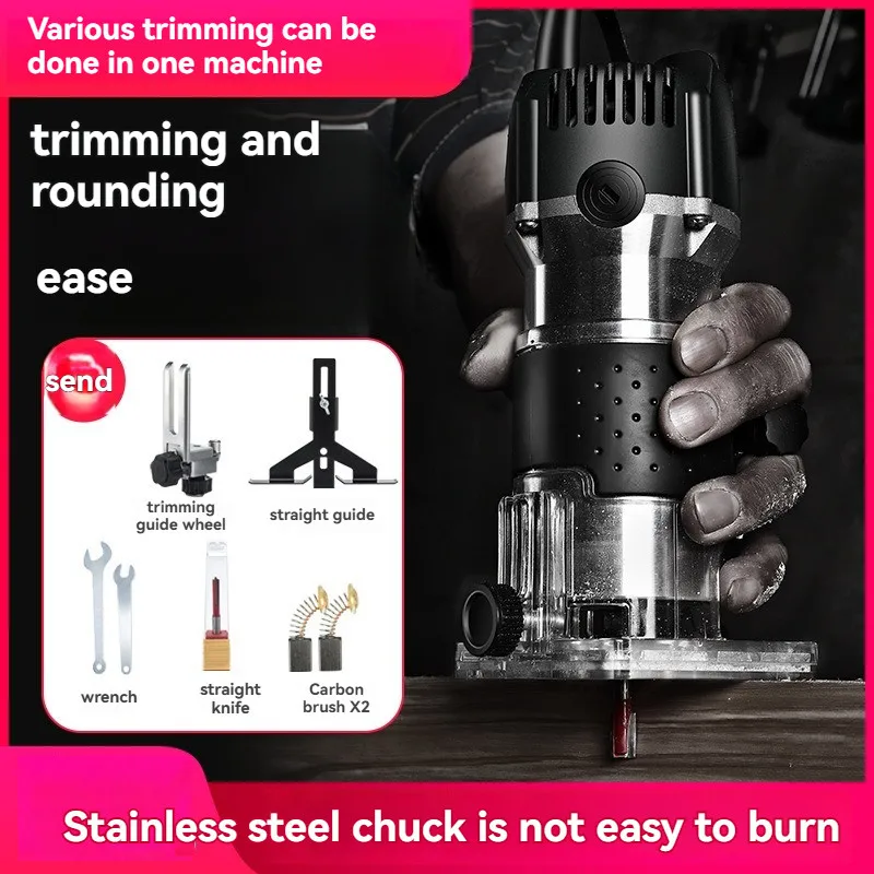 

Станок для обрезки кромок, электрический деревообрабатывающий станок 1000 Вт, фрезерный и долбежный станок, деревообрабатывающий станок для резьбы, сверлильный станок