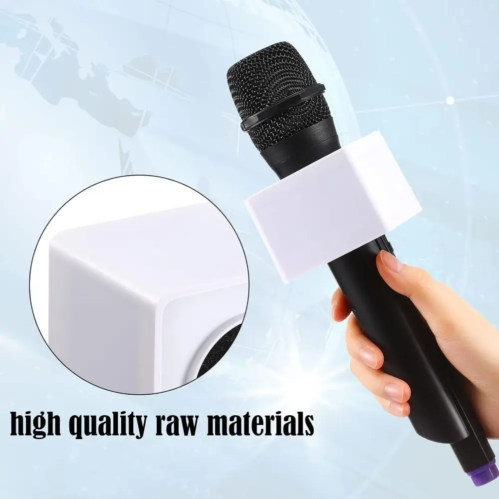 

Replacement DIY Microphone Logo Flag Waterproof Universal Mic Cube Stand Customizable Mic Interview Box