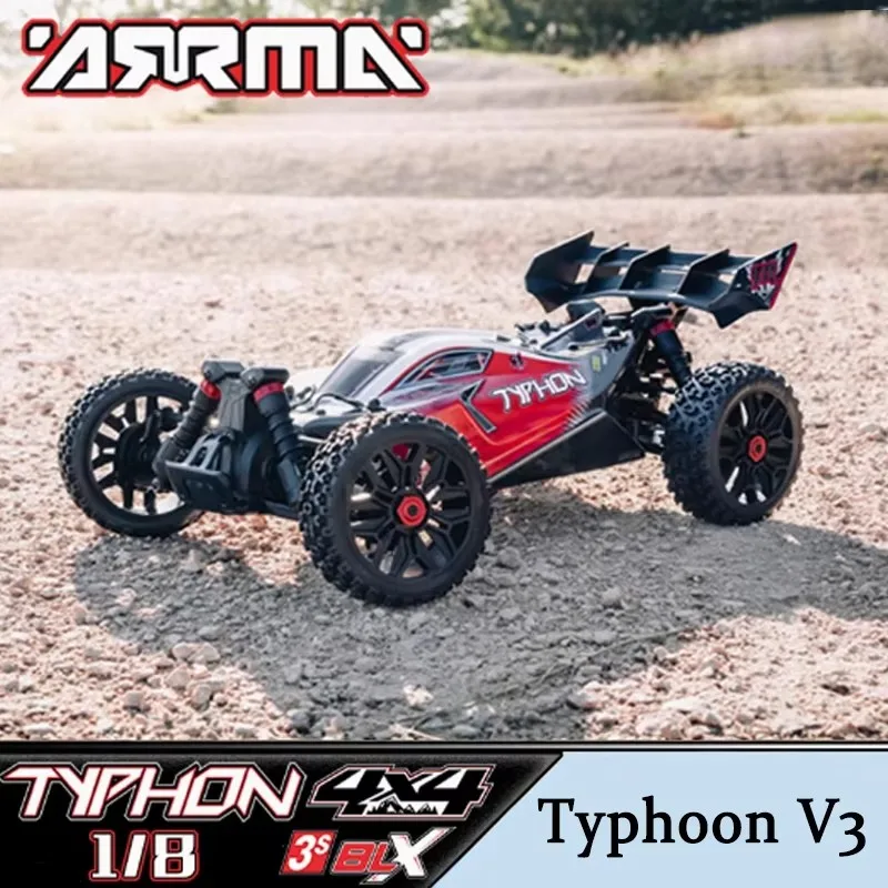 ARRMA 1/8 Typhon 4X4 V3 3S BLX Brushless Buggy RC Truck RTR 4WD Brushless Violent Off Road