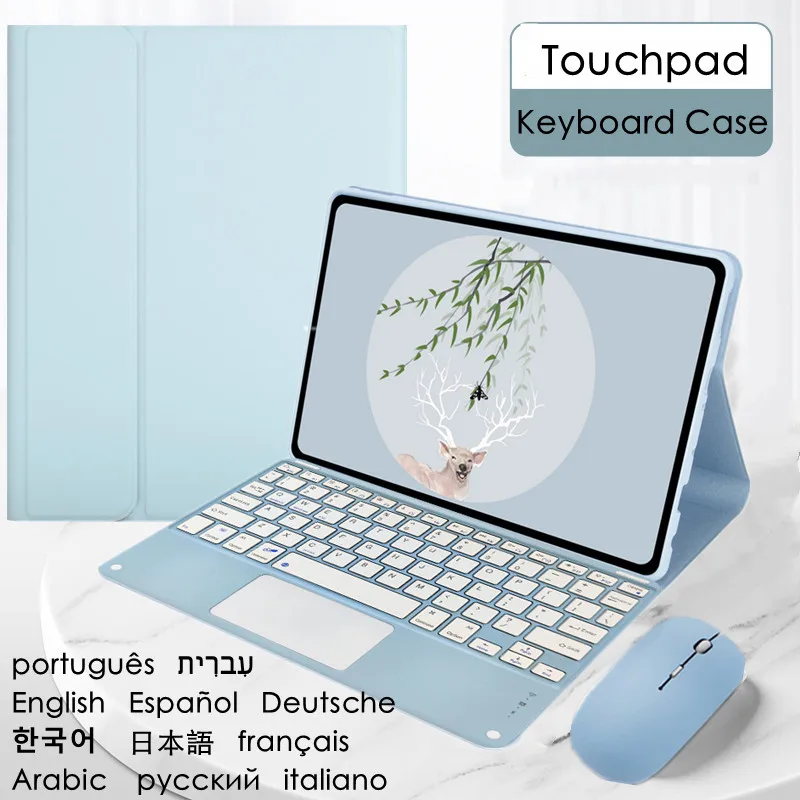 

Touchpad Keyboard Case for Redmi Pad SE 2023 Cover Funda Teclado for Xiaomi Redmi Pad SE 11'' Keyboard Case Spanish Portuguese