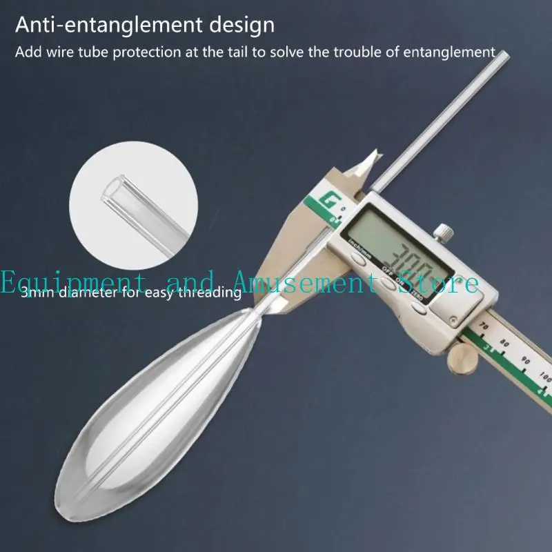 

Y1UC Fishing Casting Float Bombarda Quick Fly Fishing Sticks Clear Bobbers Float Sinkend Type Casting Bobbers 5Pcs