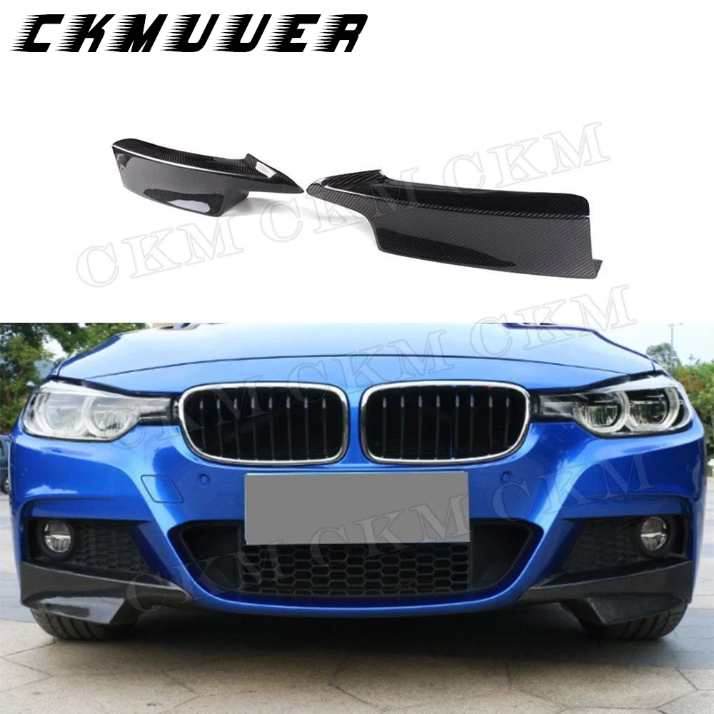 

Carbon Fiber Front Flaps Aprons Bodykits Front Splitters Bumper Lip for BMW 3 Series F30 M sport Sedan 2012-2017