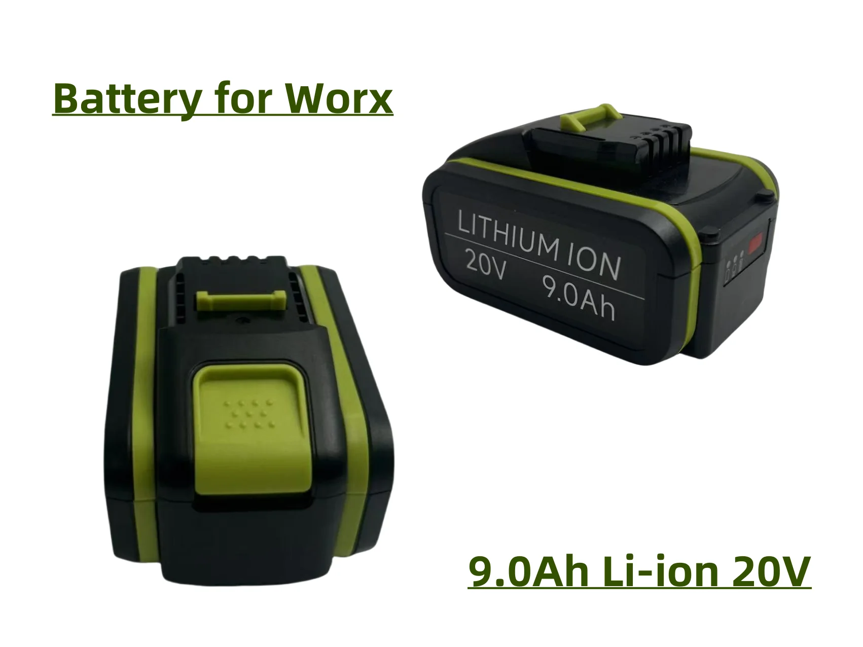20V  lithium-ion rechargeable battery 18650 for Worx power tool WA3551 WA3553 WX390 WX176 WX178 WX386 WX678
