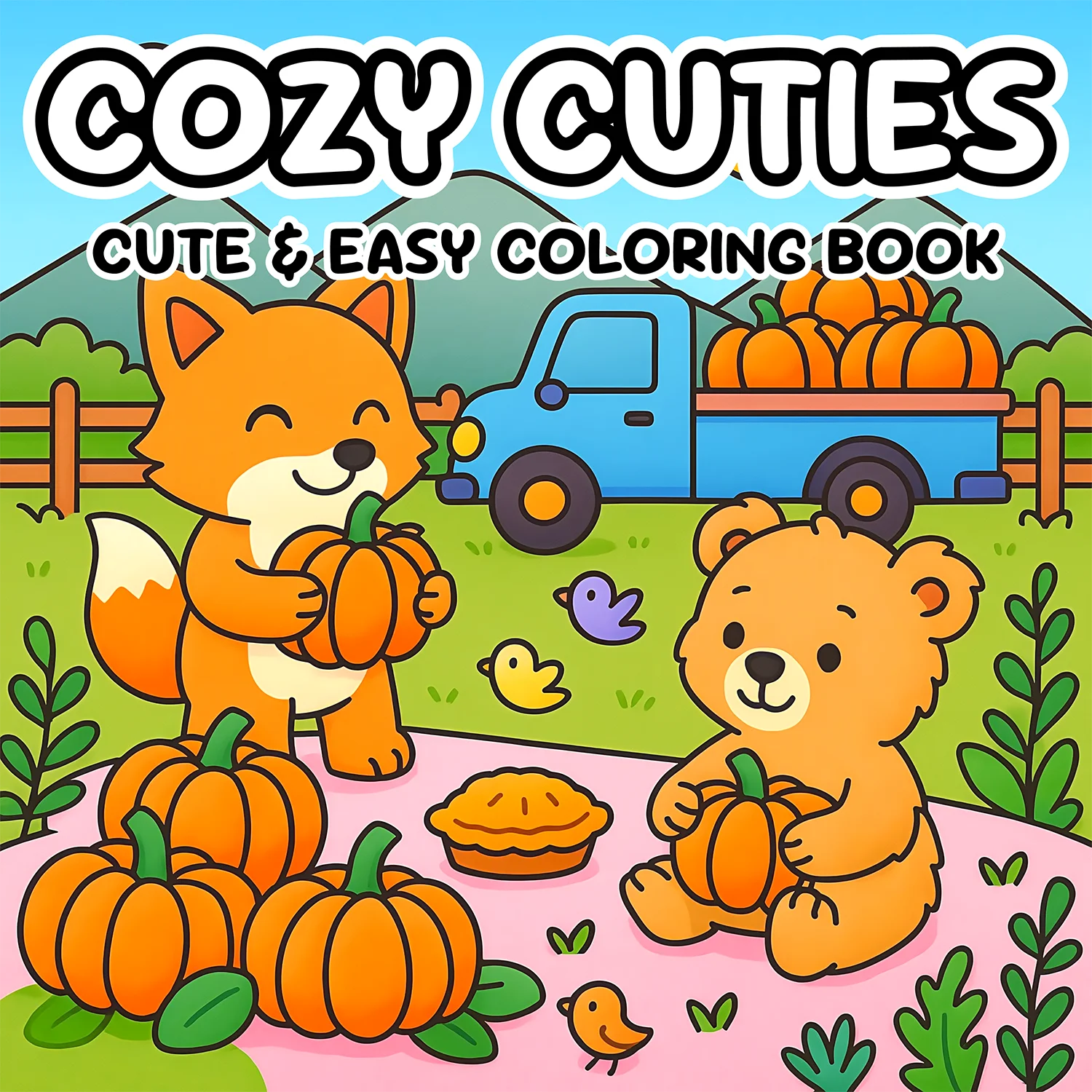 

Книжка-раскраска COZY CUTIES для взрослых, снятие стресса, идеальные подарки для детей, книги с картинками для рисования (уютные раскраски в пространстве)