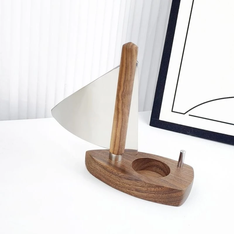 Simple Modern Wooden Sailing Candlestick Romantic Birthday Anniversary Gift