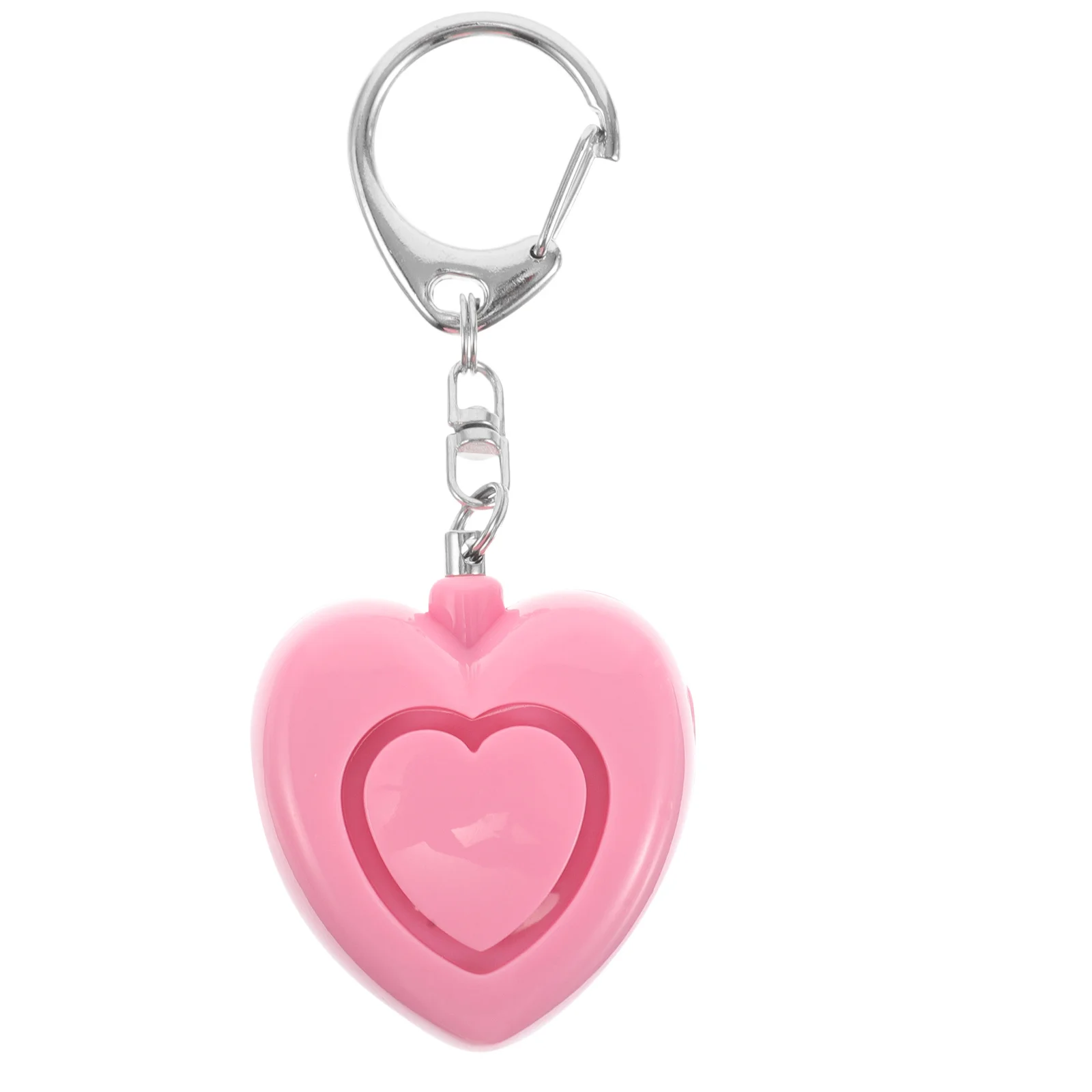 إنذار شخصي على شكل قلب مع ضوء LED ساطع، تنبيه طوارئ عالي الديسيبل للنساء، جهاز أمان خارجي محمول #1