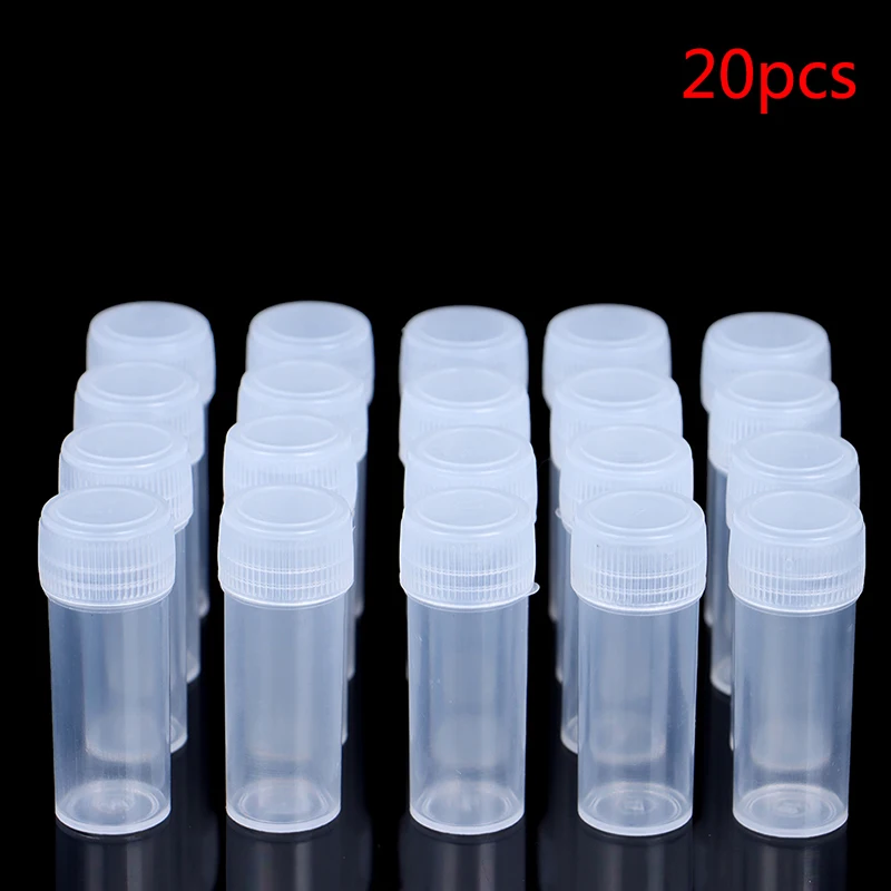 5ml Plastic Sample Bottle Test Tube Mini Small Bottles Vials Storage Containers