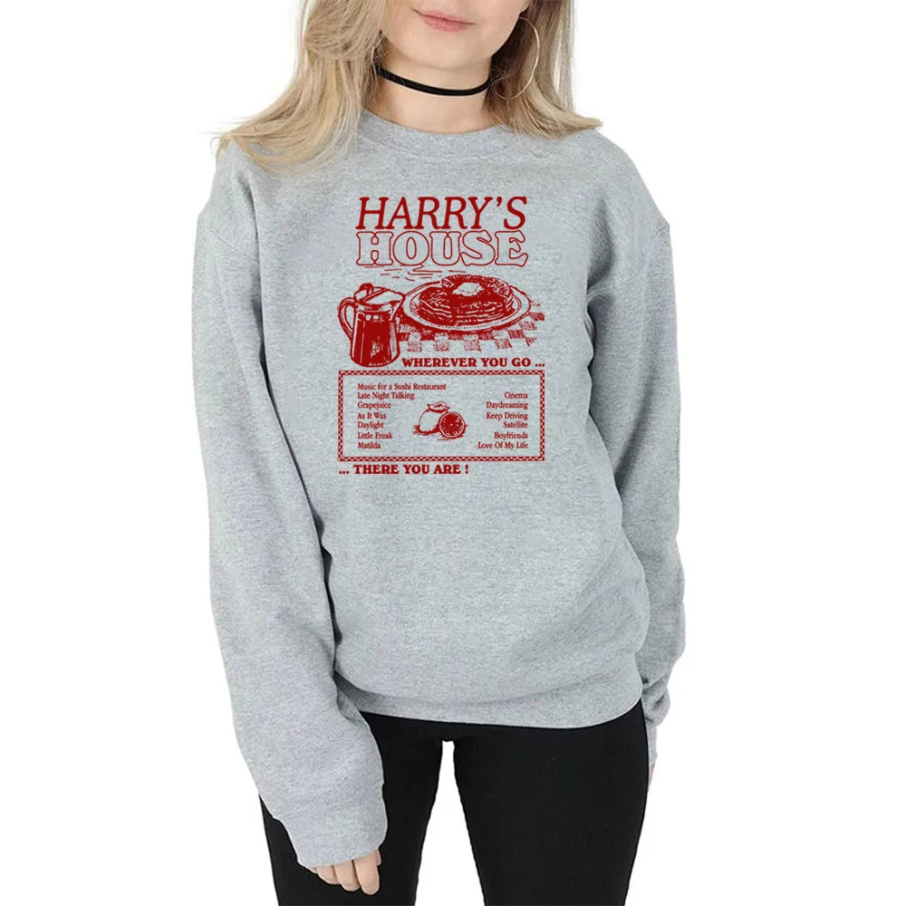 Vintage Harry\'s House Track List Sweatshirt Harry\'s Home New Album Pullover Retro As It Was Hoodie HS Tpwk Crewneck Sweatshirts