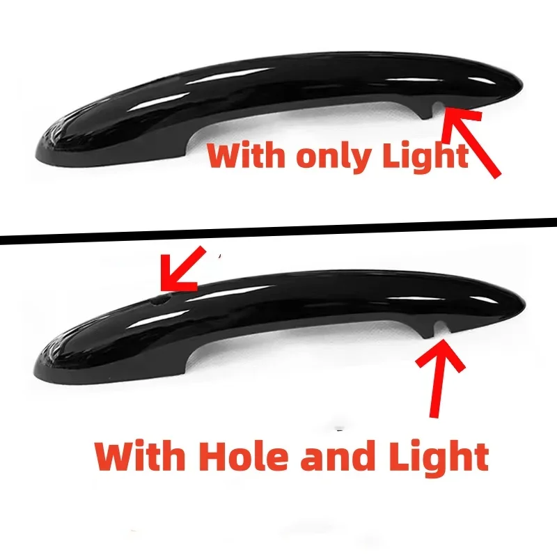 2PCS In Set Gloss Black Door Handle Cover Sticker Trim For MINI Cooper S JCW F56 F57 Car-Styling Exterior Parts Accessories