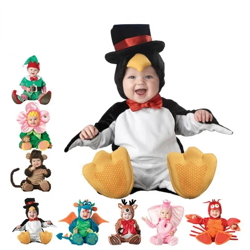 

Baby Costume Baby Boy Girl Clothes Christmas Onesie Halloween Toddler Animal Cartoon Rompers Soft Baby Infant Cosplay Clothes